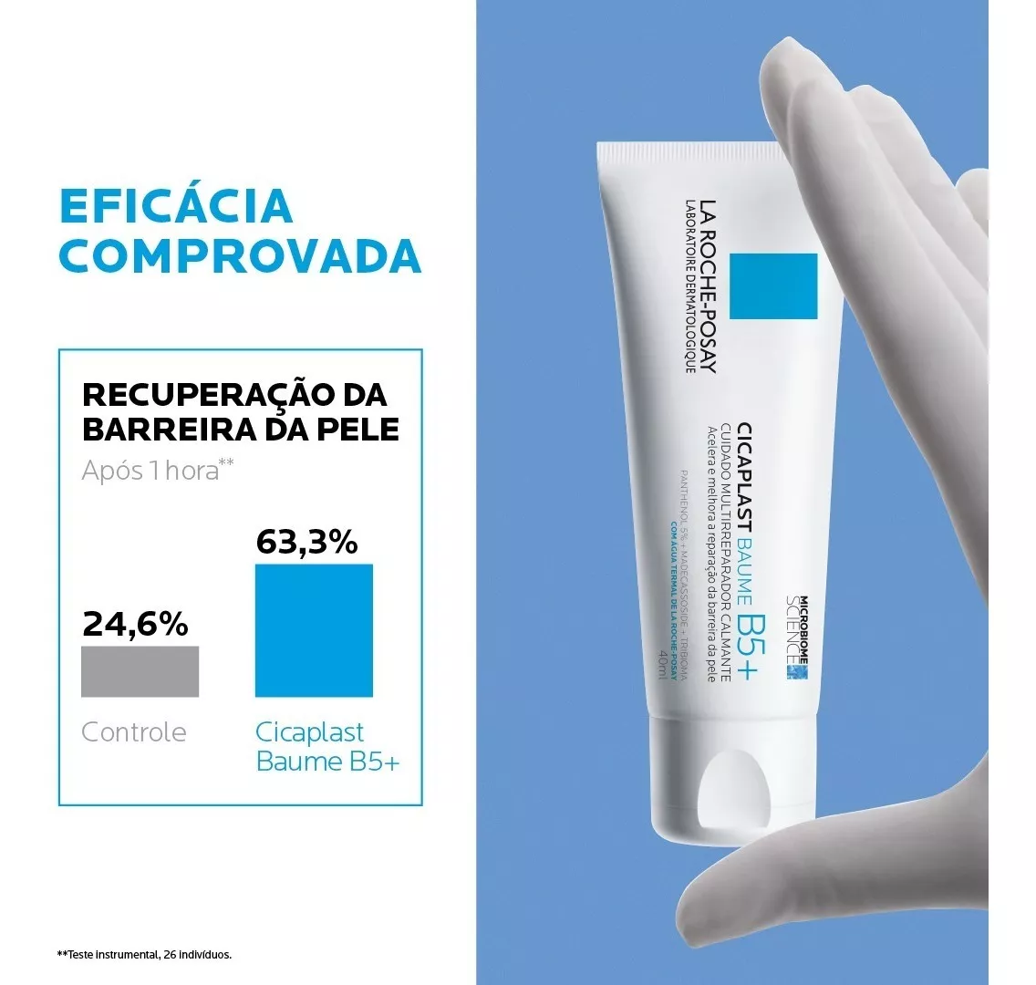 Imagem 2 de 6 de Creme Multirreparador Cicaplast Baume B5+ 40ml La Roche-posay