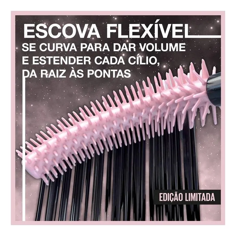 Imagem 6 de 7 de Máscara De Cílios Sky High Cosmic Black 7,2 Ml Maybelline Cor Preto