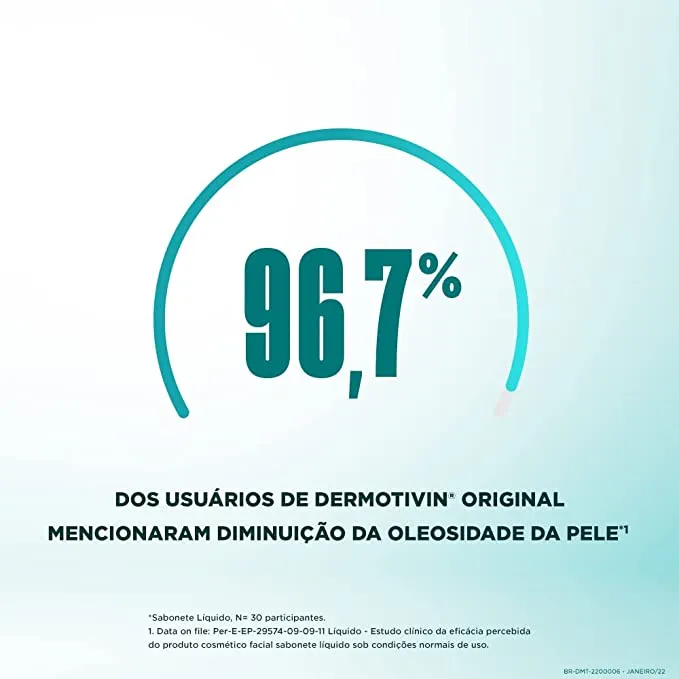 Imagem 6 de 7 de Dermotivin original sabonete líquido facial pele mista 300ml