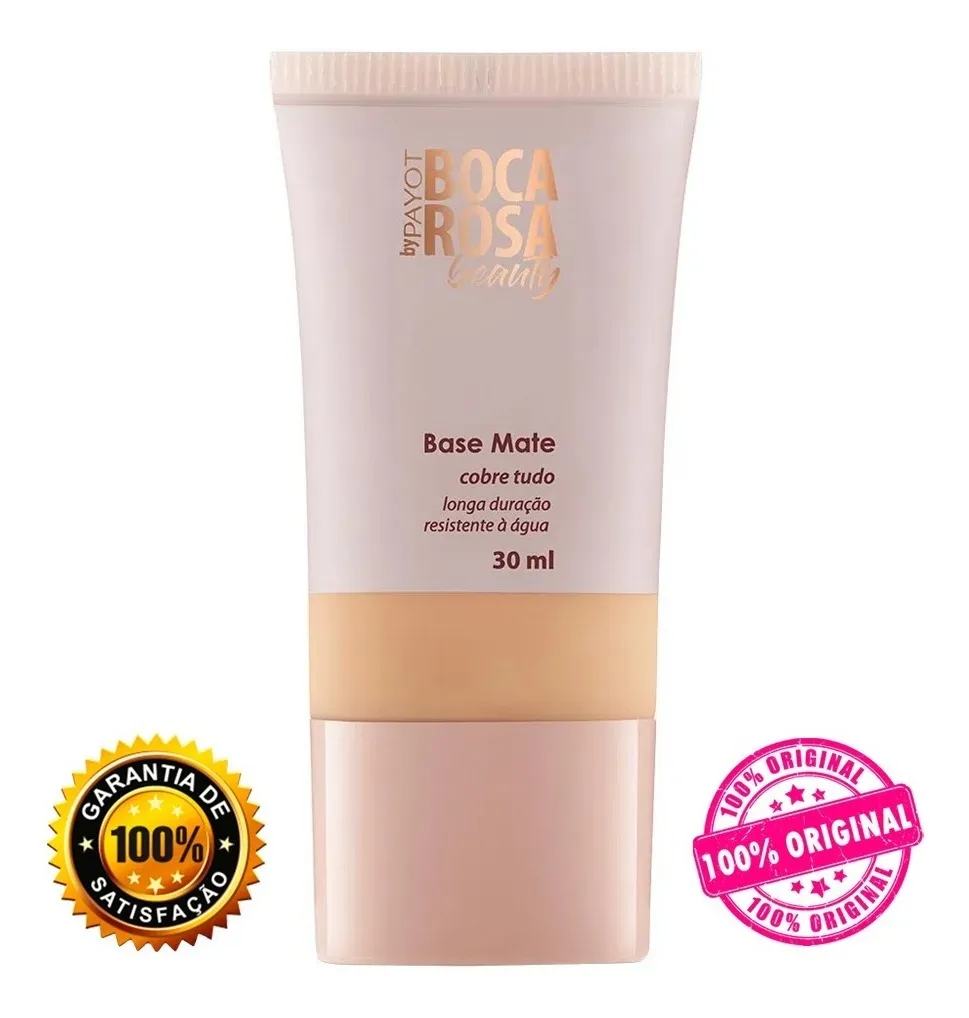 Imagem 9 de 12 de Base Mate Longa Duração Boca Rosa Beauty Payot 30mL Cor 05 - Adriana