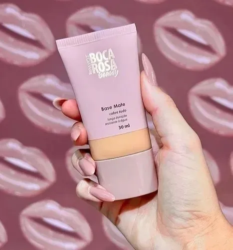 Imagem 11 de 12 de Base Mate Longa Duração Boca Rosa Beauty Payot 30mL Cor 05 - Adriana