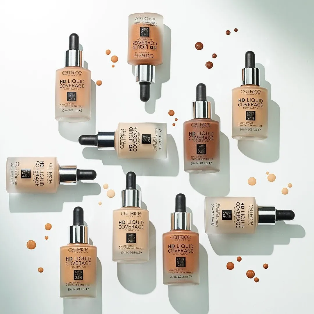Imagem 7 de 10 de Base Hd Liquid Coverage Foundation Catrice