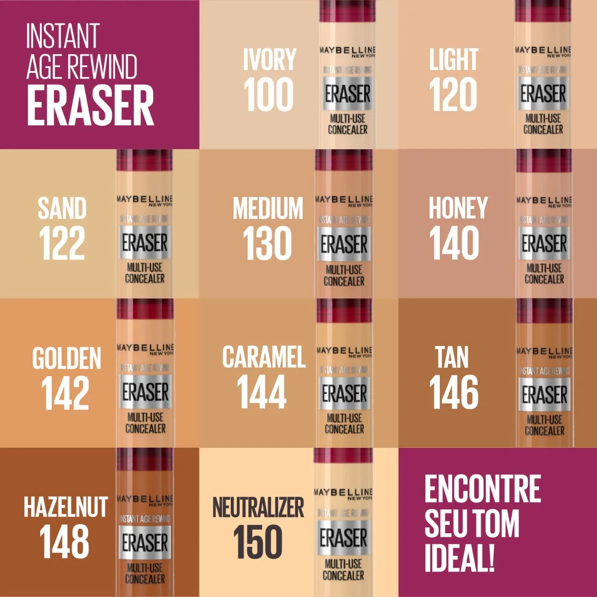Imagem 9 de 11 de Corretivo para olheiras Maybelline Instant Age Rewind L'Oréal