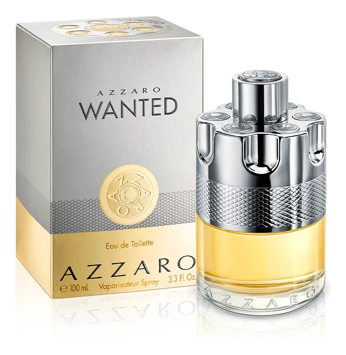 Imagem 2 de 7 de Perfume Masculino Masculino Eau de Toilette Vibrante e Ousado Fragrância Amadeirada com Limão Siciliano, Gengibre, Cardamomo da Guatelama e Vetiver Azzaro Wanted Frasco com 100ml
