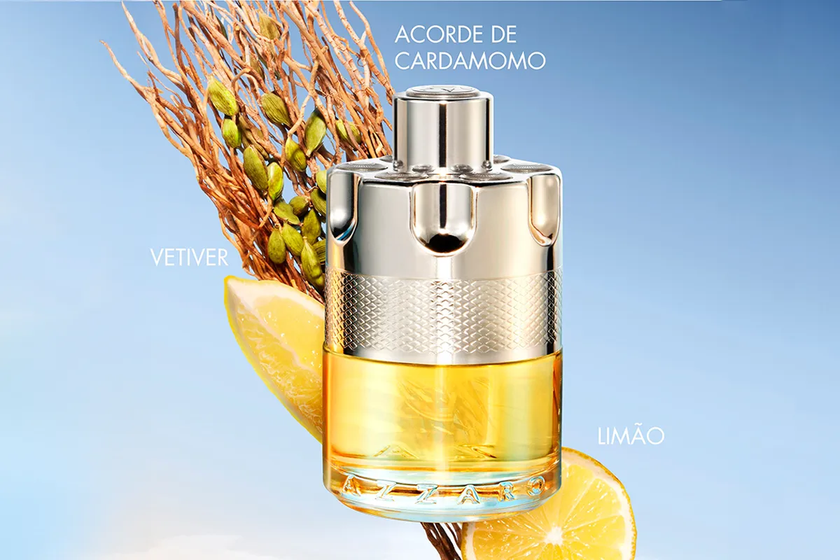 Imagem 3 de 7 de Perfume Masculino Masculino Eau de Toilette Vibrante e Ousado Fragrância Amadeirada com Limão Siciliano, Gengibre, Cardamomo da Guatelama e Vetiver Azzaro Wanted Frasco com 100ml