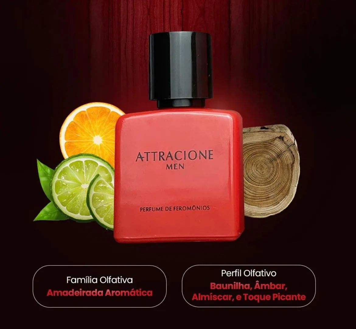 Imagem 3 de 5 de Attracione Men (perfume Masculino Com Feromônios Ativados)