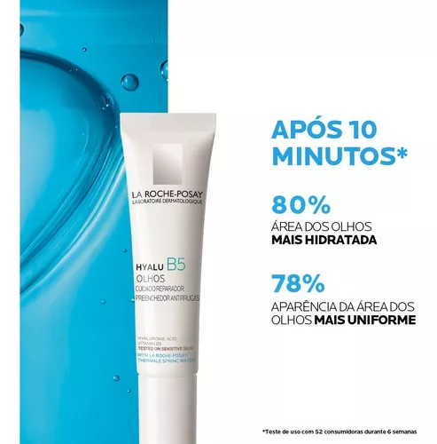 Imagem 3 de 10 de Creme Anti idade Hyalu B5 Olhos 15ml La Roche posay Tipo de pele Todos os tipos de pele