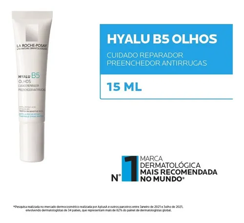 Imagem 2 de 10 de Creme Anti idade Hyalu B5 Olhos 15ml La Roche posay Tipo de pele Todos os tipos de pele