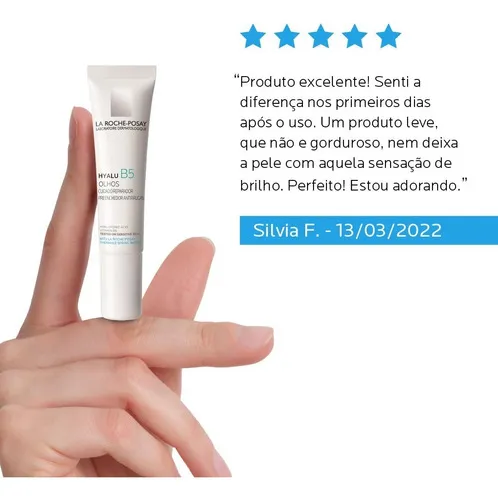 Imagem 5 de 10 de Creme Anti idade Hyalu B5 Olhos 15ml La Roche posay Tipo de pele Todos os tipos de pele