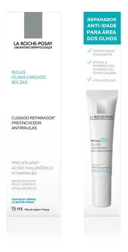Imagem 9 de 10 de Creme Anti idade Hyalu B5 Olhos 15ml La Roche posay Tipo de pele Todos os tipos de pele