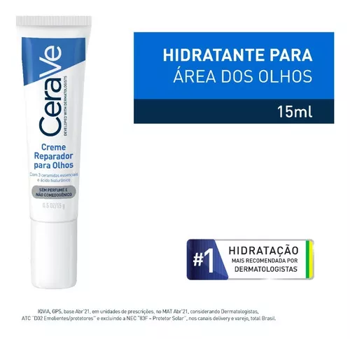 Imagem 3 de 12 de Creme Reparador Para Olhos 15ml Cerave Tipo de pele Todos os tipos de pele