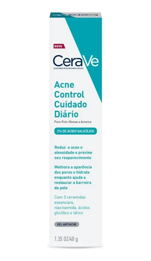 Imagem 3 de 11 de Gel Acne Control Cuidado Diário 40g CeraVe