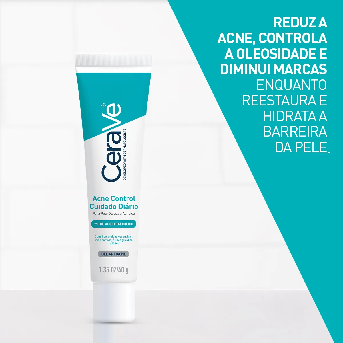 Imagem 6 de 11 de Gel Acne Control Cuidado Diário 40g CeraVe