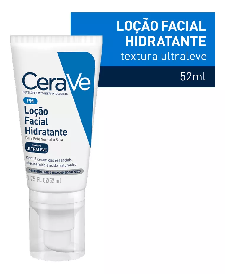 Imagem 6 de 12 de Loção Facial Hidratante Ultraleve Para Peles Normais E Secas 52ml CeraVe