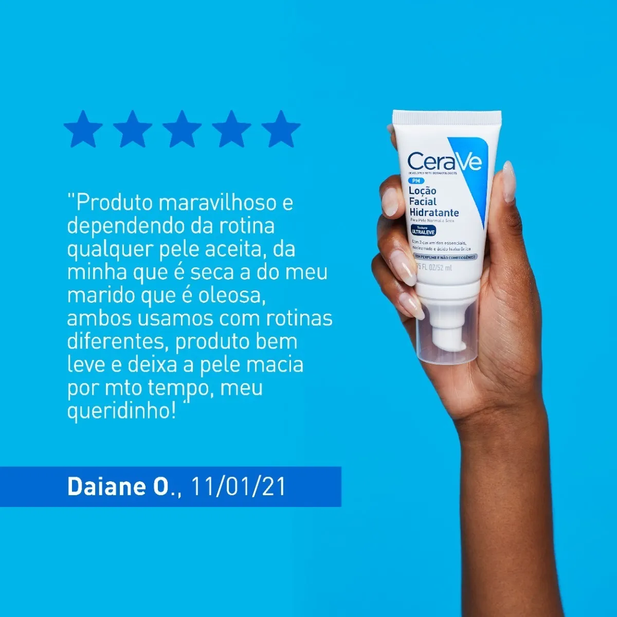 Imagem 5 de 12 de Loção Facial Hidratante Ultraleve Para Peles Normais E Secas 52ml CeraVe