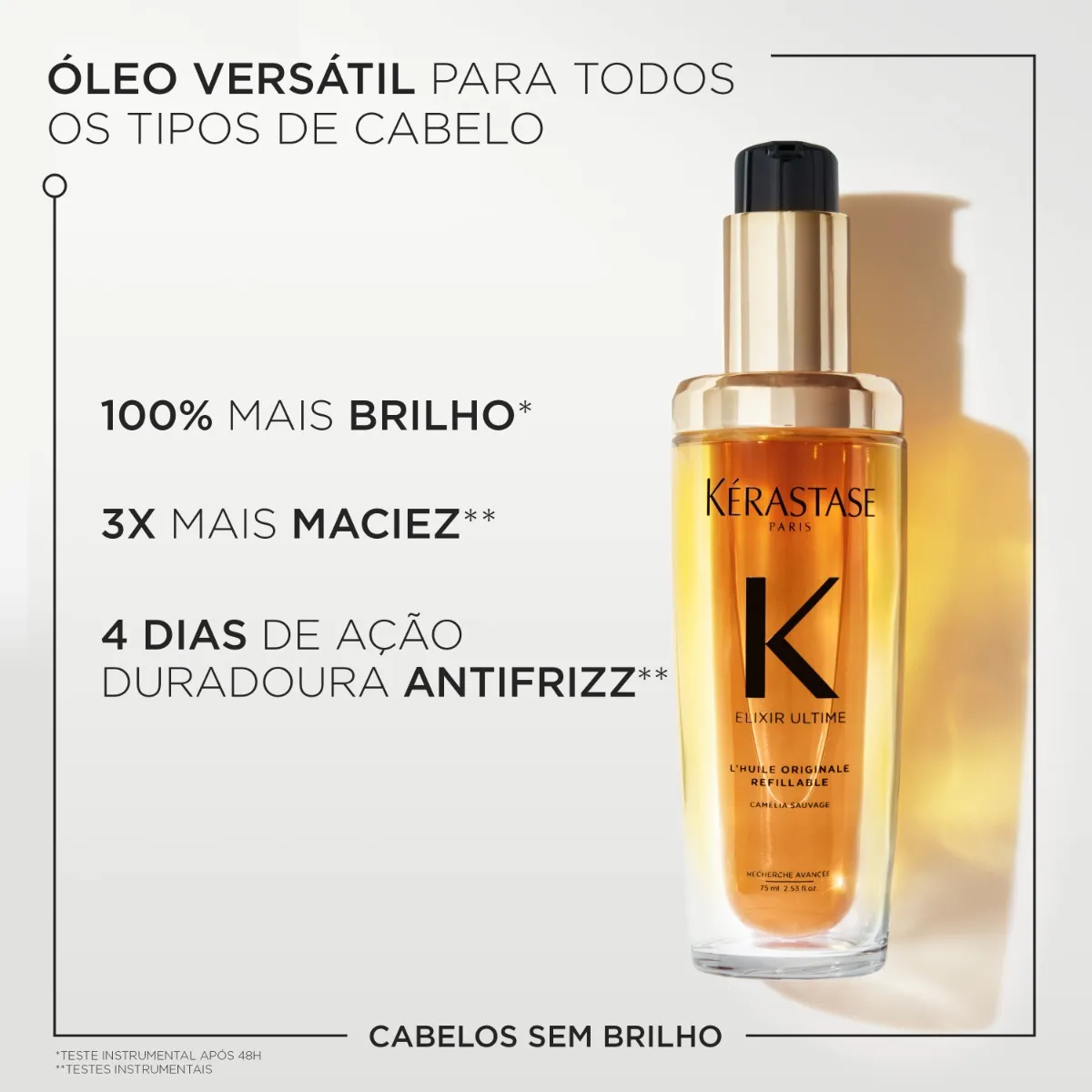 Imagem 4 de 11 de Óleo Capilar Kérastase Elixir Ultime L'Huile Originale 75ml