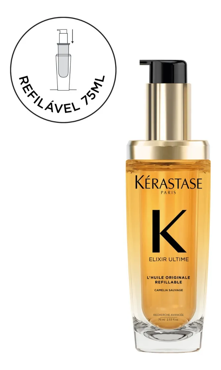 Imagem 9 de 11 de Óleo Capilar Kérastase Elixir Ultime L'Huile Originale 75ml