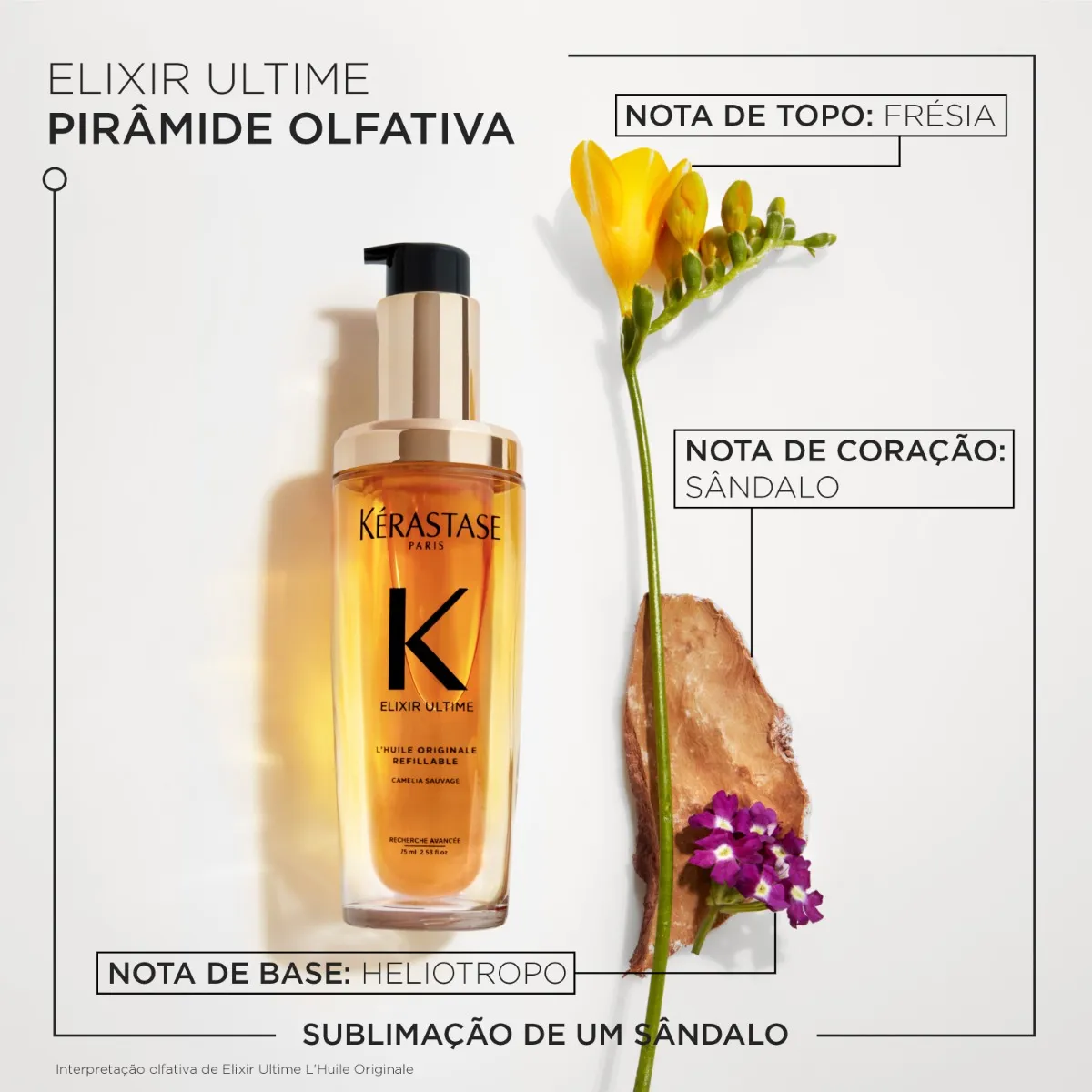 Imagem 7 de 11 de Óleo Capilar Kérastase Elixir Ultime L'Huile Originale 75ml