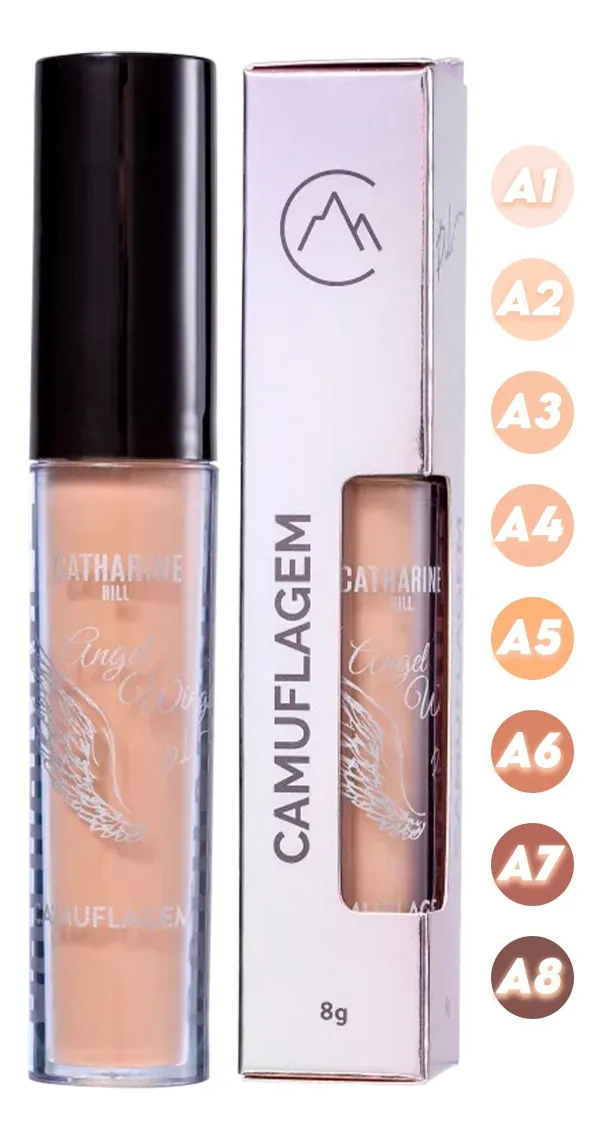 Imagem 7 de 9 de Corretivo Catharine Hill Angel Wings Pri Lessa tom a3 com 8ml acabamento natural