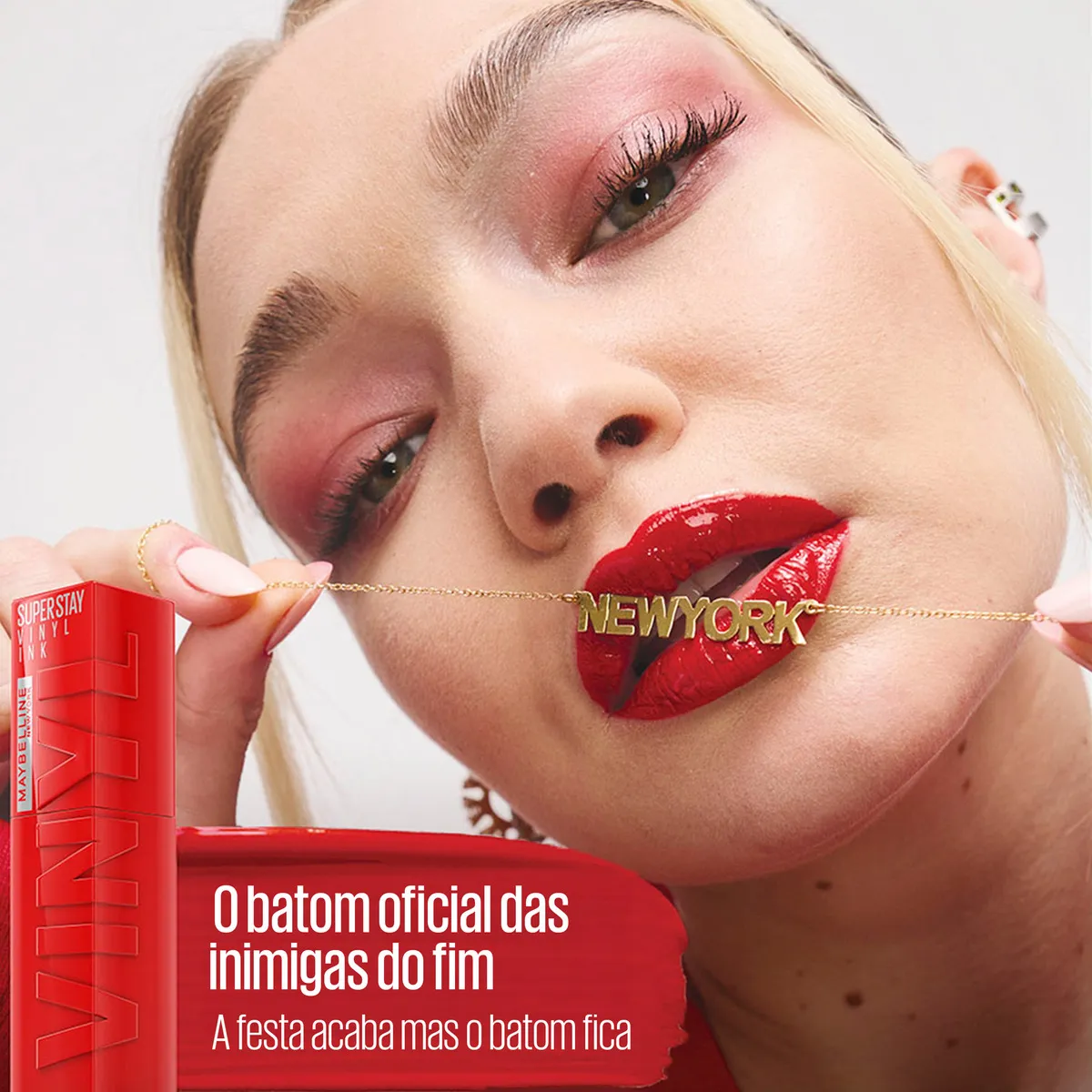Imagem 9 de 10 de Batom Líquido Maybelline Superstay Vinyl Ink Acabamento Brilhante Cor Captivated