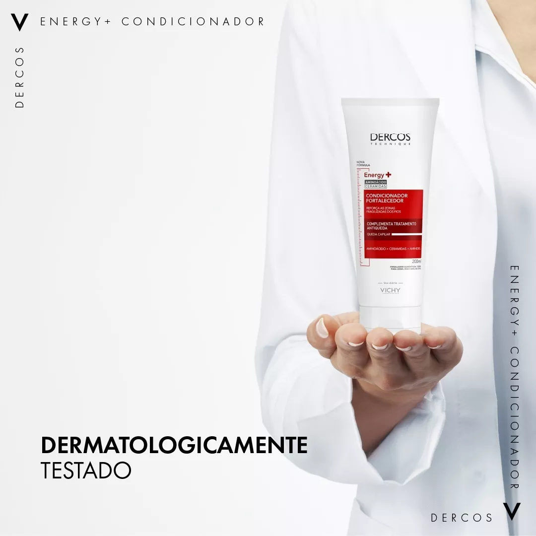 Imagem 4 de 5 de Vichy Dercos Energy+ - Condicionador Fortalecedor 200ml