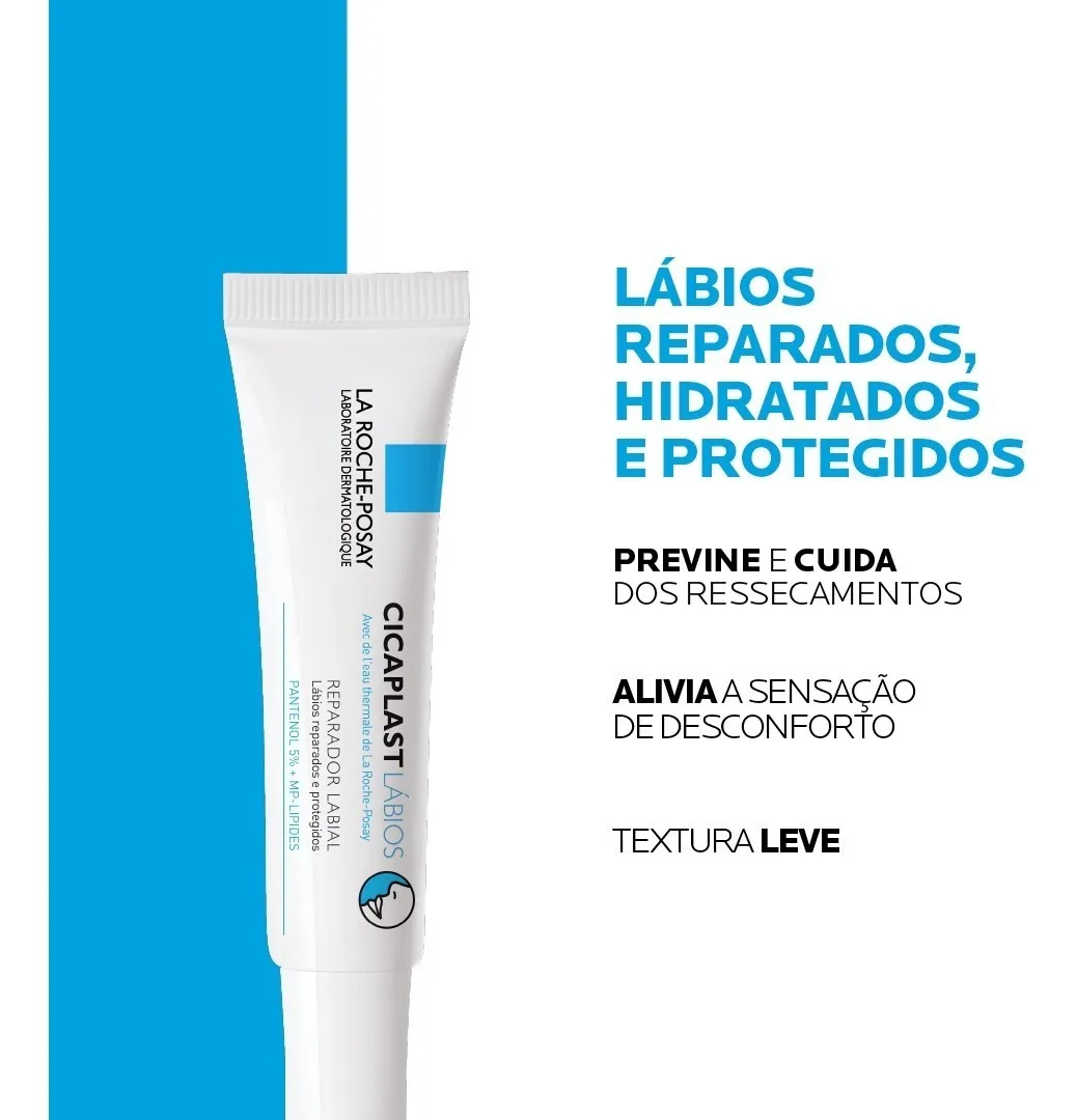 Imagem 3 de 11 de Reparador Labial Cicaplast 7,5ml La Roche-posay