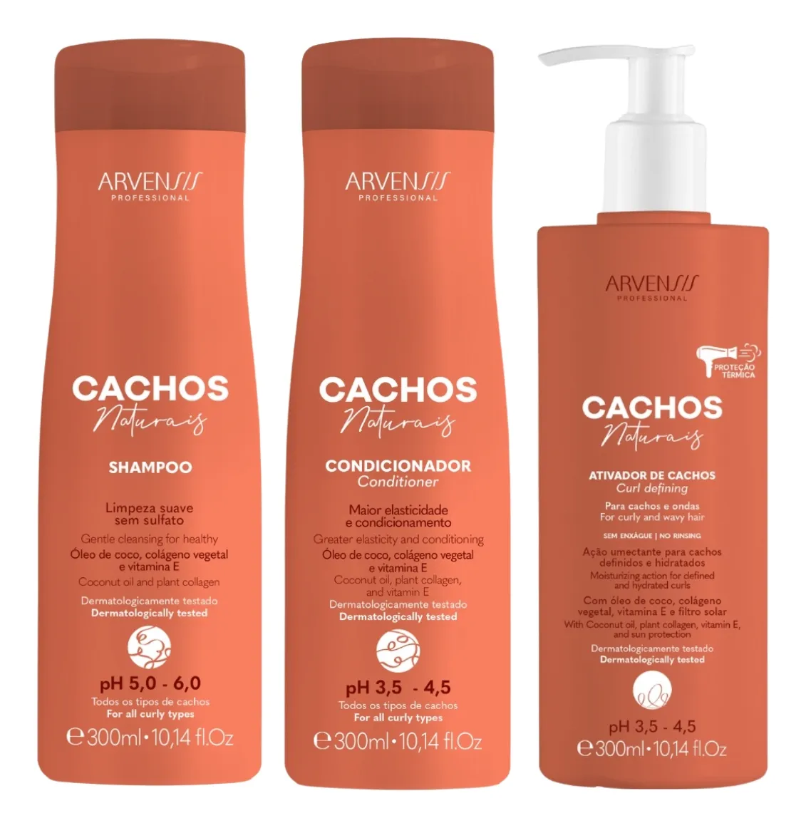 Imagem 3 de 3 de Kit Cachos Naturais Arvensis Sh. E Cond. + Ativador Ondulado