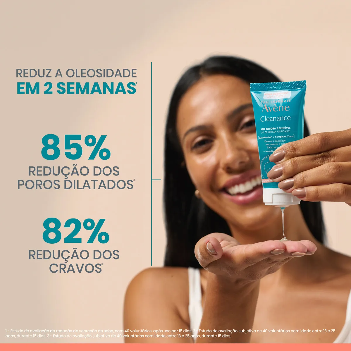 Imagem 4 de 5 de Gel De Limpeza Purificante Facial Cleanance Eau Thermale 400g Avène