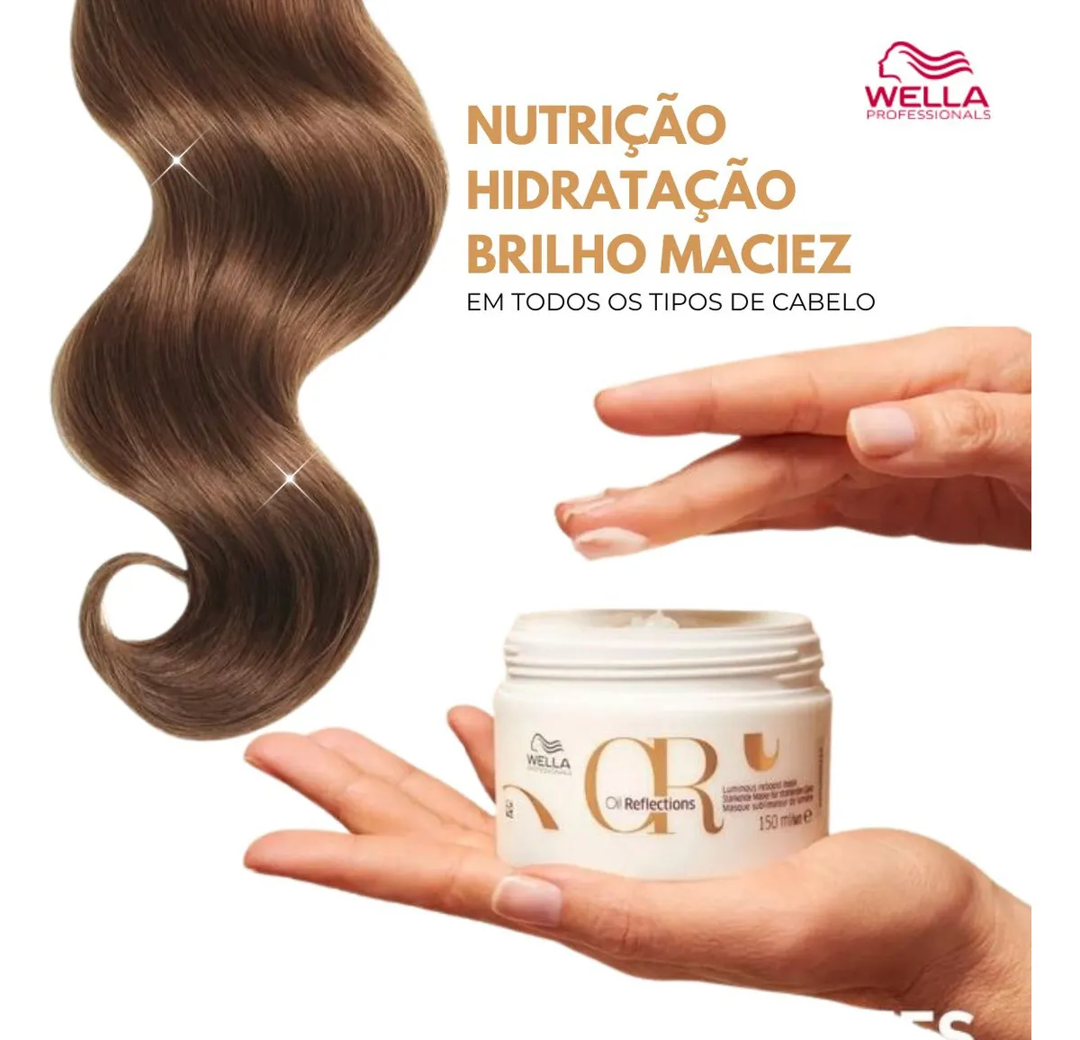 Imagem 5 de 12 de Wella Máscara Oil Reflections 500ml
