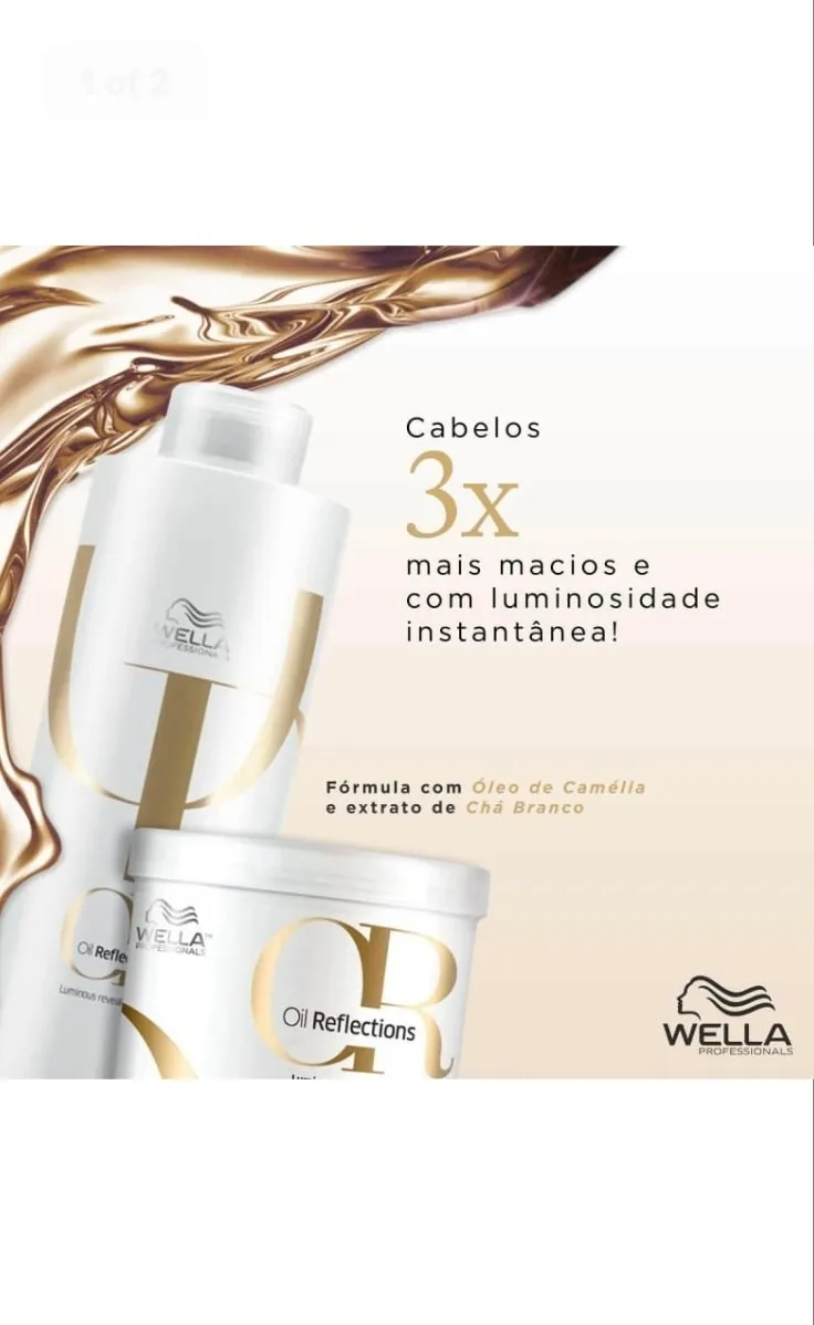 Imagem 11 de 12 de Wella Máscara Oil Reflections 500ml