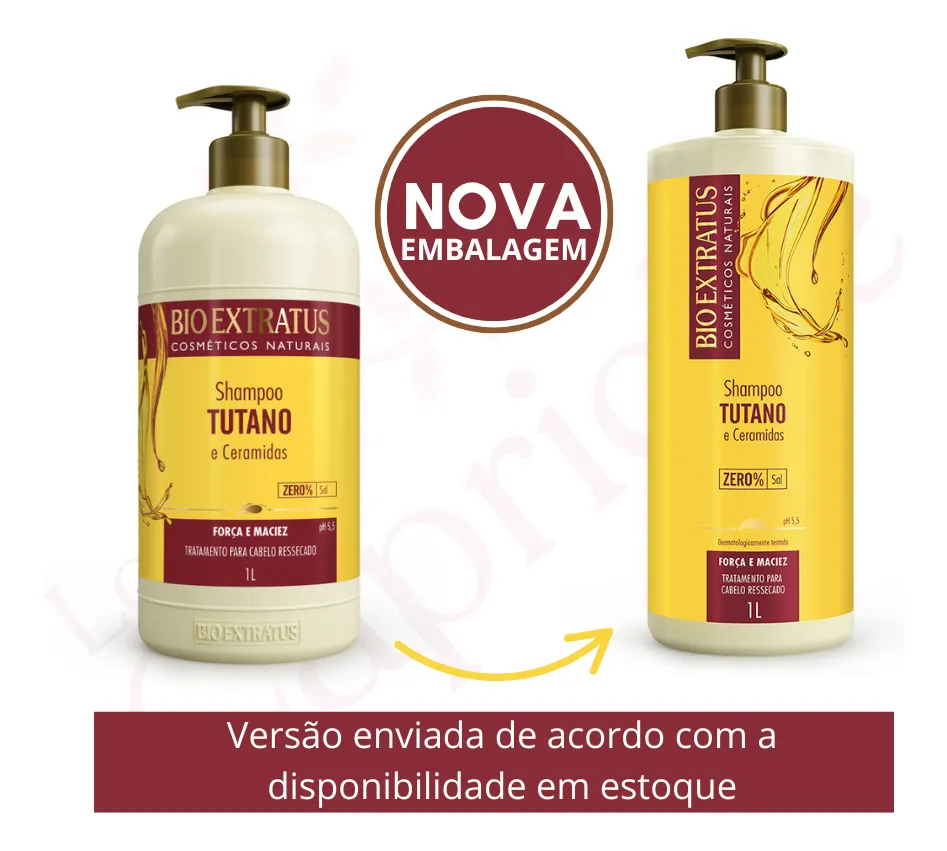 Imagem 2 de 8 de Kit Tutano 3 Produtos 1 Litro Bio Extratus Força E Maciez