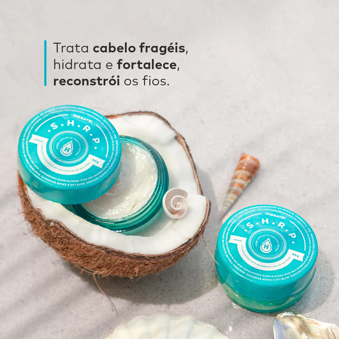 Imagem 3 de 9 de Hidratei Shrp - Creme De Proteína Vegana Restauração Total