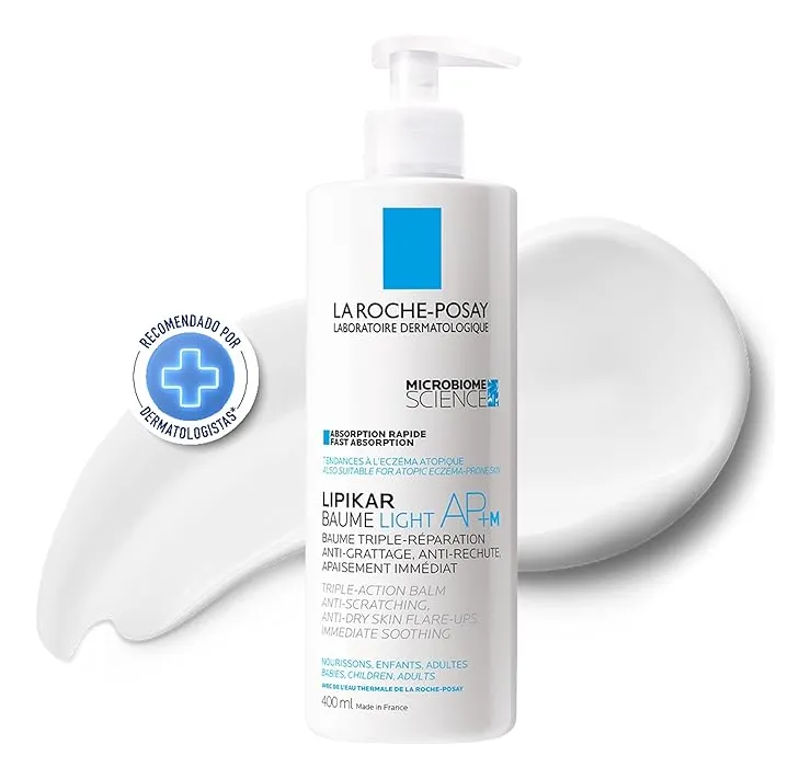 Imagem 2 de 6 de Hidratante Intensivo Absorção Rápida Anti Coceira Lipikar Baume Ap M Light 400ml La Roche-Posay