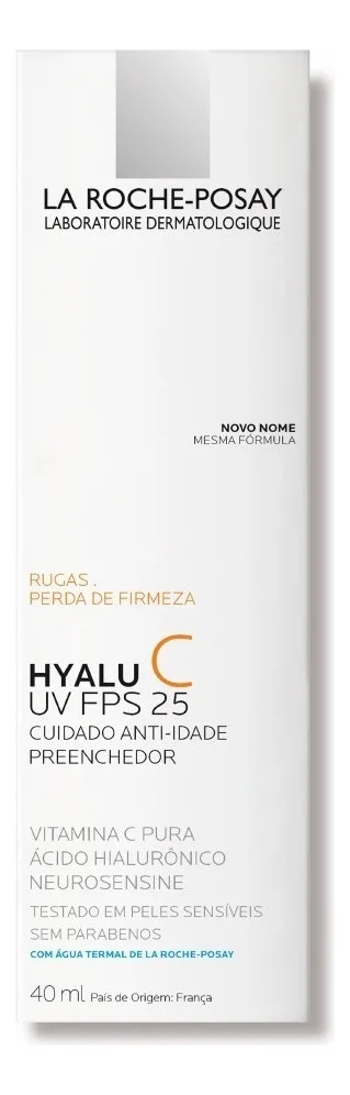 Rejuvenescedor Redermic Hyalu C Fps25 40ml La Roche Posay Momento de aplicação Dia/Noite Tipo de pele Sensível