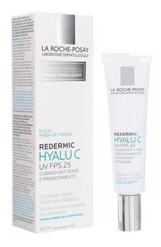 Rejuvenescedor Redermic Hyalu C Fps25 40ml La Roche Posay Momento de aplicação Dia/Noite Tipo de pele Sensível
