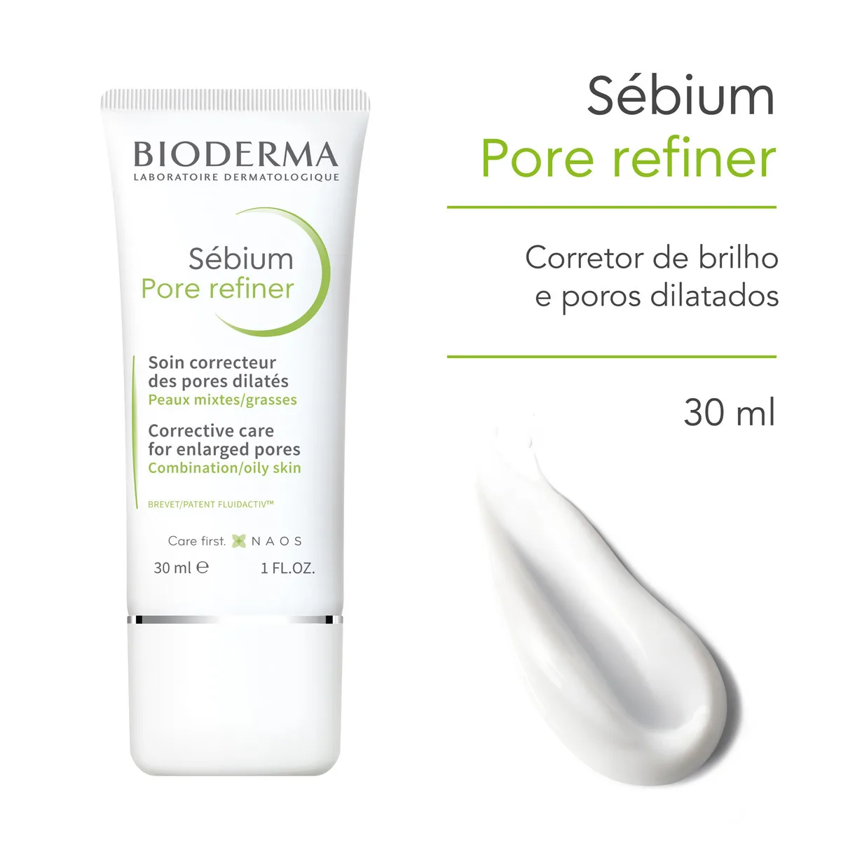 Sérum Corretor de Poros e Brilho Bioderma Sébium Pore Refiner 30ml