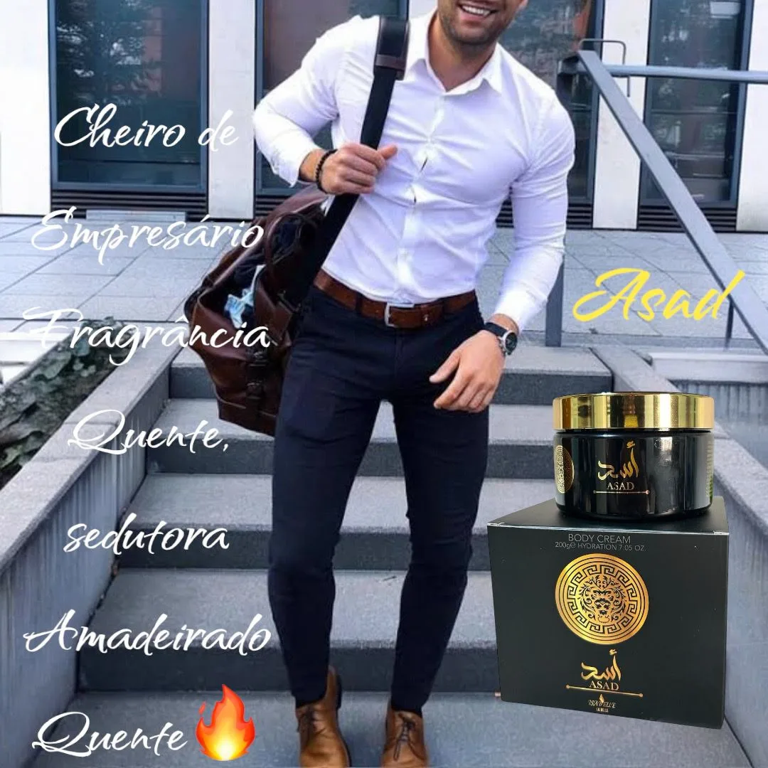 Creme Hidratante Corporal Perfume Asad Isabelle La Belle 200ml Amadeirado