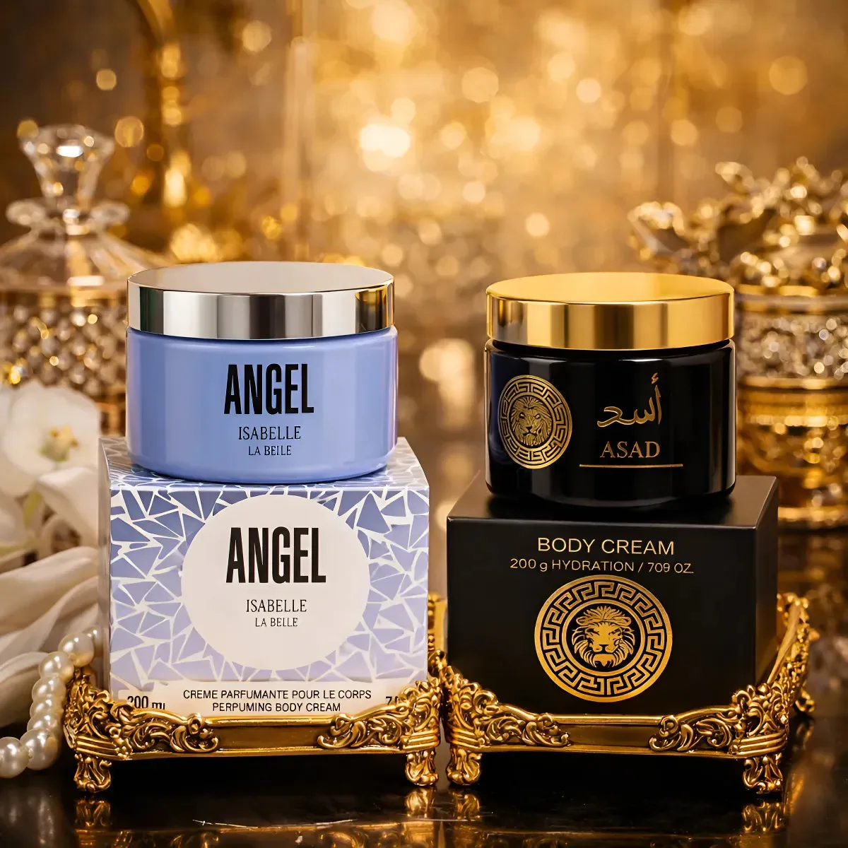 Kit Creme Hidratante Corporal Pasta Angel + Asad 200ml Isa