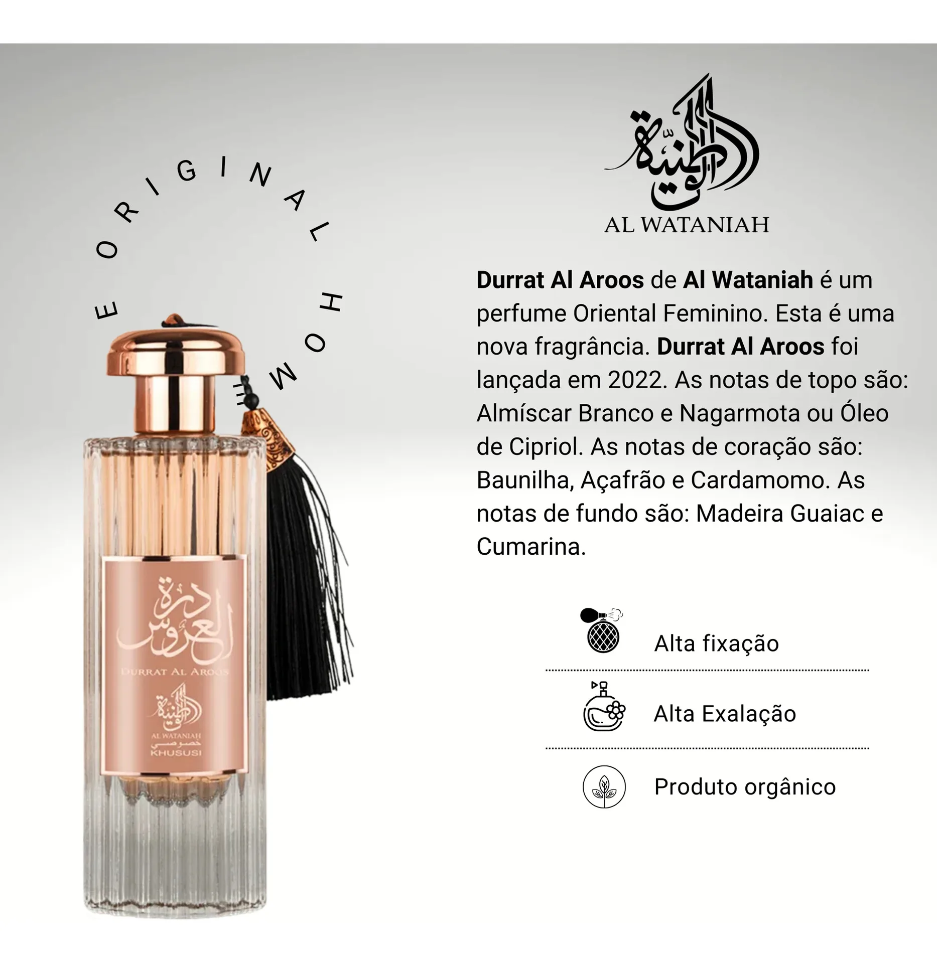 Perfume Árabe Durrat Al Aroos Feminino 85ml Edp Original