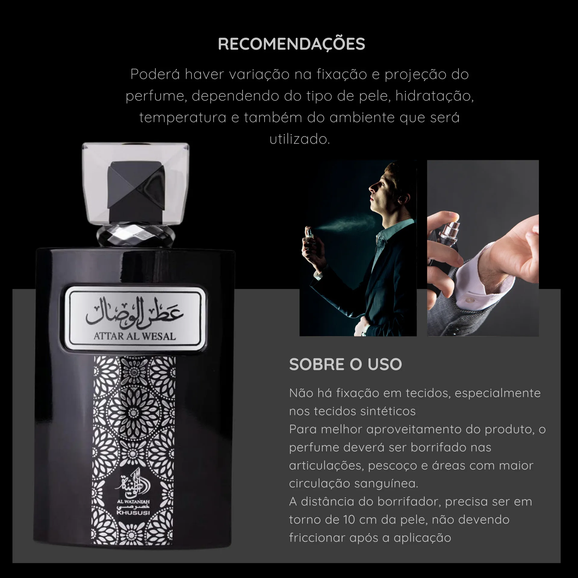 Perfume Masculino Al Wataniah Attar Al Wesal 100ml Original
