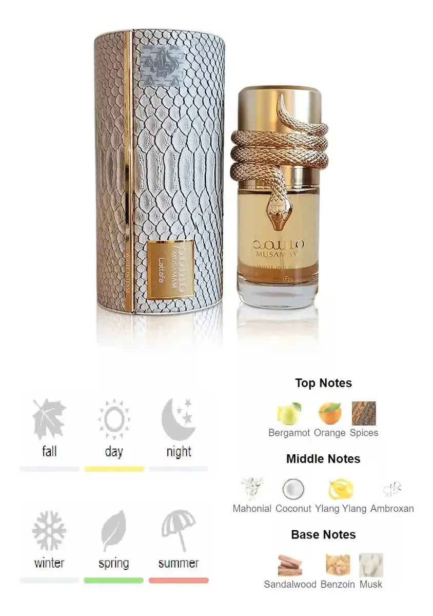 Perfume Árabe Lattafa Musamam White Intense Eau De Parfum 100 Ml