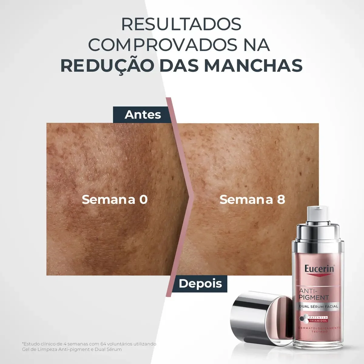 Eucerin Dual Sérum Facial AntiManchas e Anti-idade 30ml Anti-Pigment Clareador Thiamidol Ácido Hialurônico