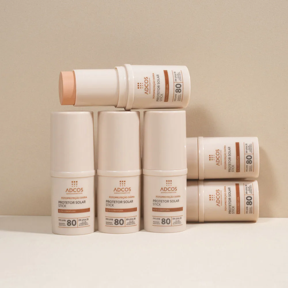 Adcos Protetor Solar Stick Tonalizante FPS 80 Beige 17g