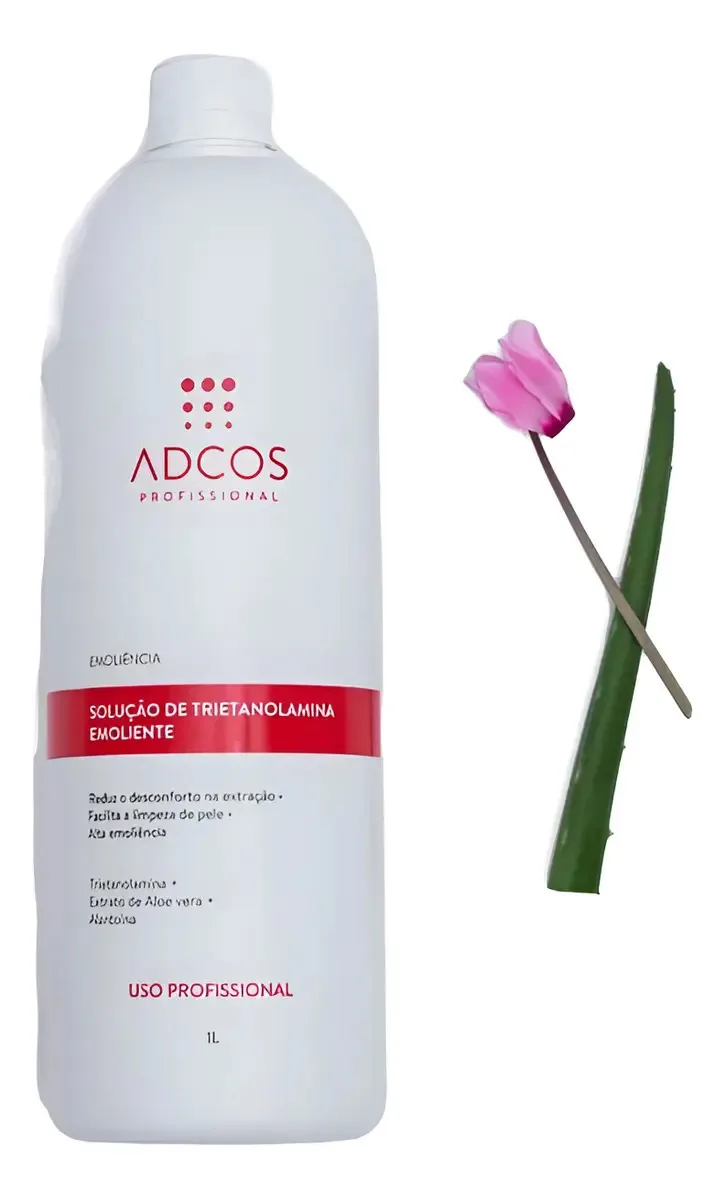 Solução De Trietanolamina Emoliente 1 Litro Adcos Tipo De Pele Todas