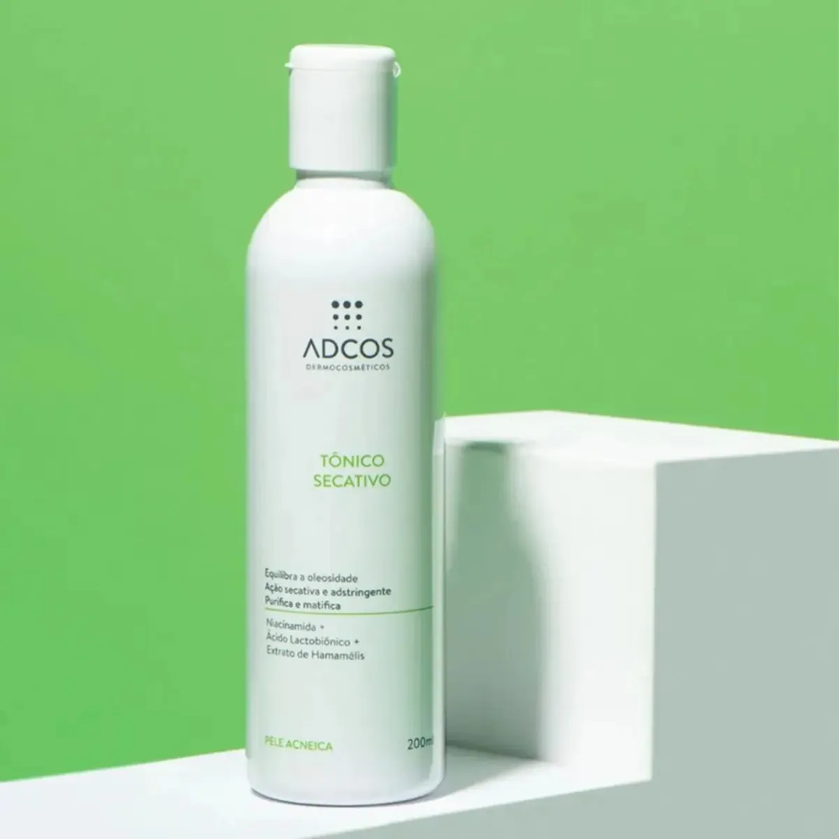 Tonico Secativo Pele Acneica 200ml Adcos Momento de aplicação Dia/Noite Tipo de pele Acneicas