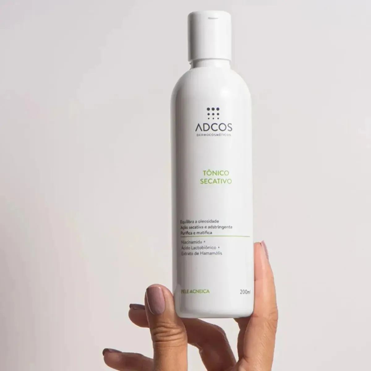 Tonico Secativo Pele Acneica 200ml Adcos Momento de aplicação Dia/Noite Tipo de pele Acneicas