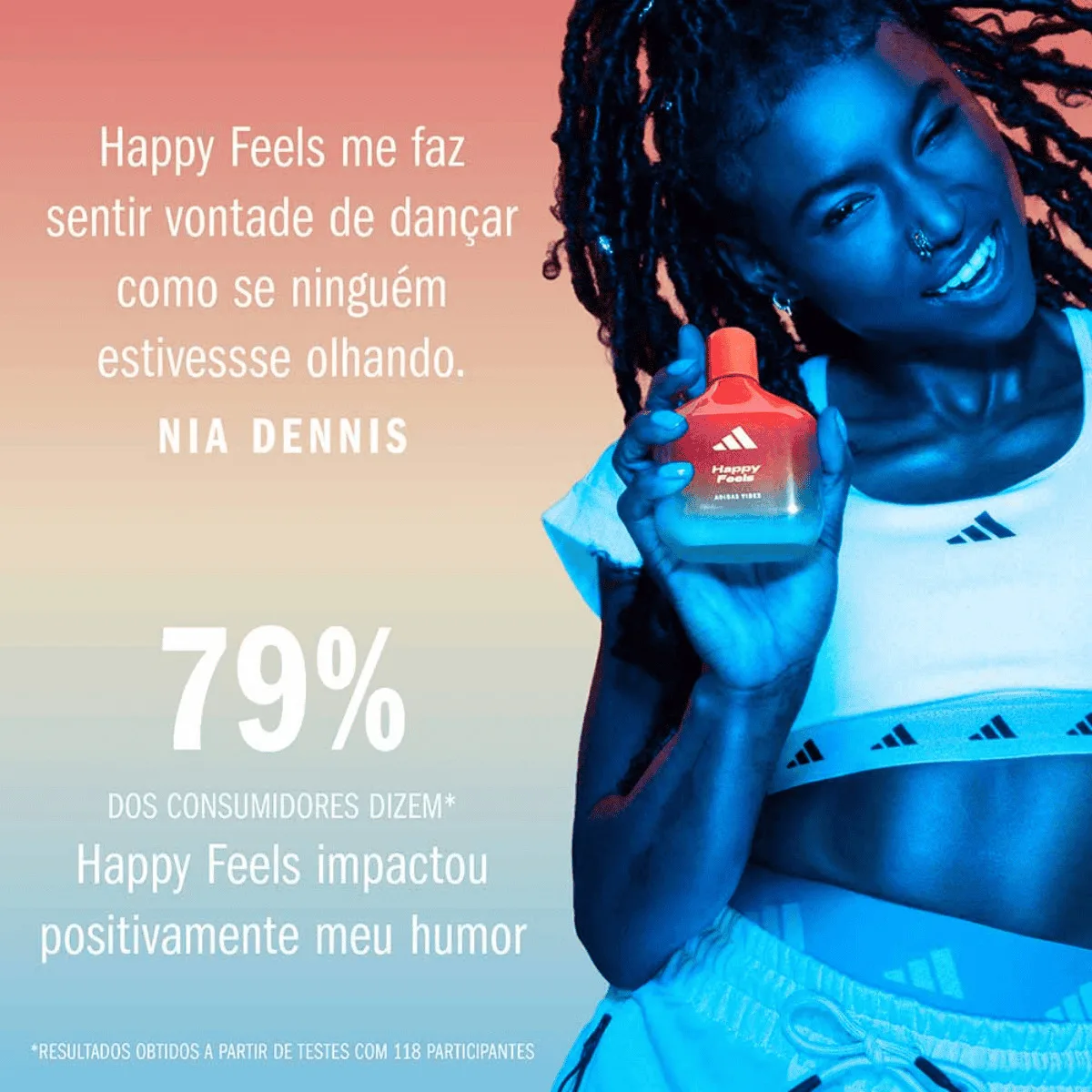 adidas Vibes Happy Feels Edp - Perfume Unissex 100ml