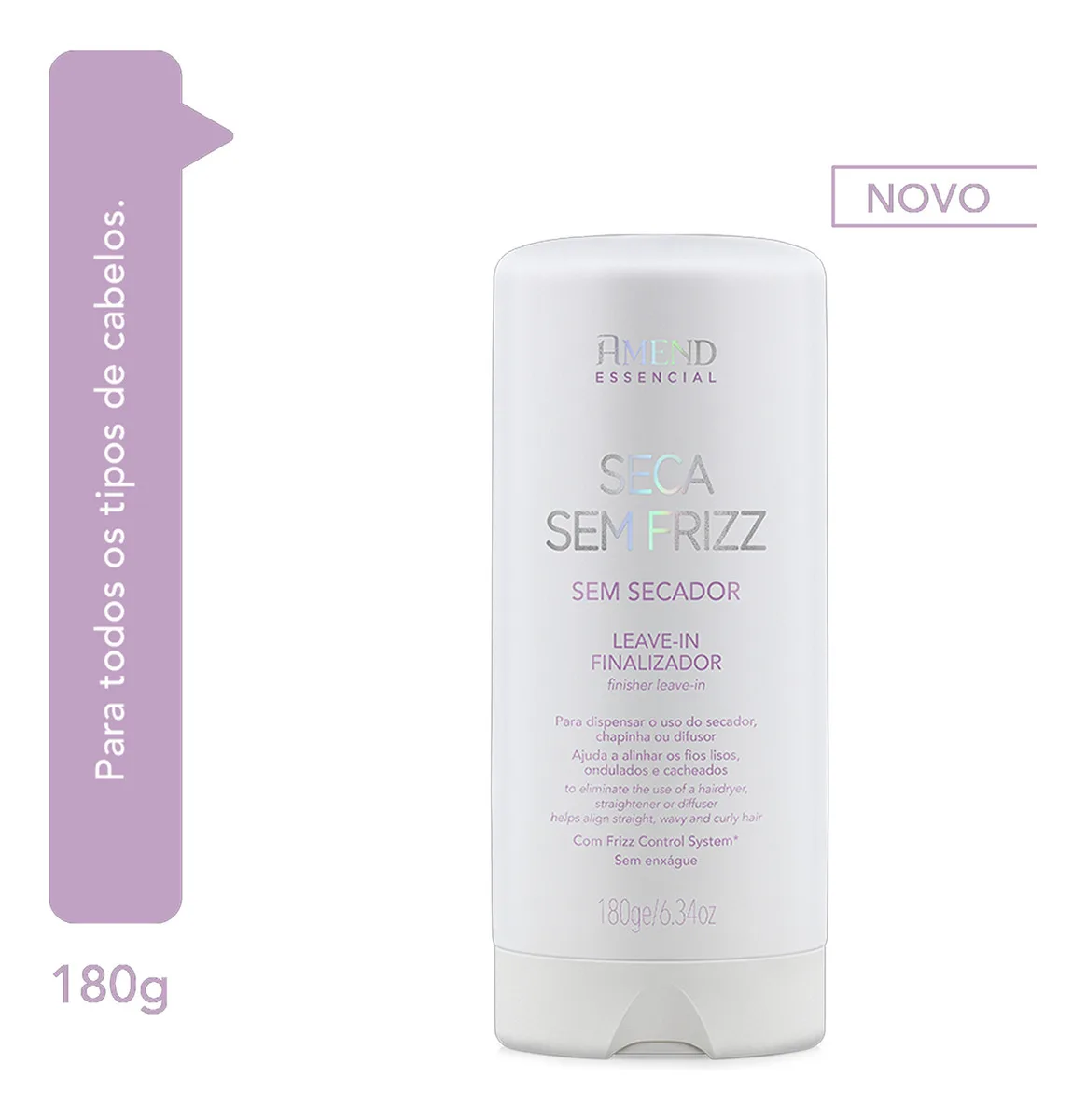 Kit Amend Acidificante Equilíbrio E Leave-in Seca Sem Frizz
