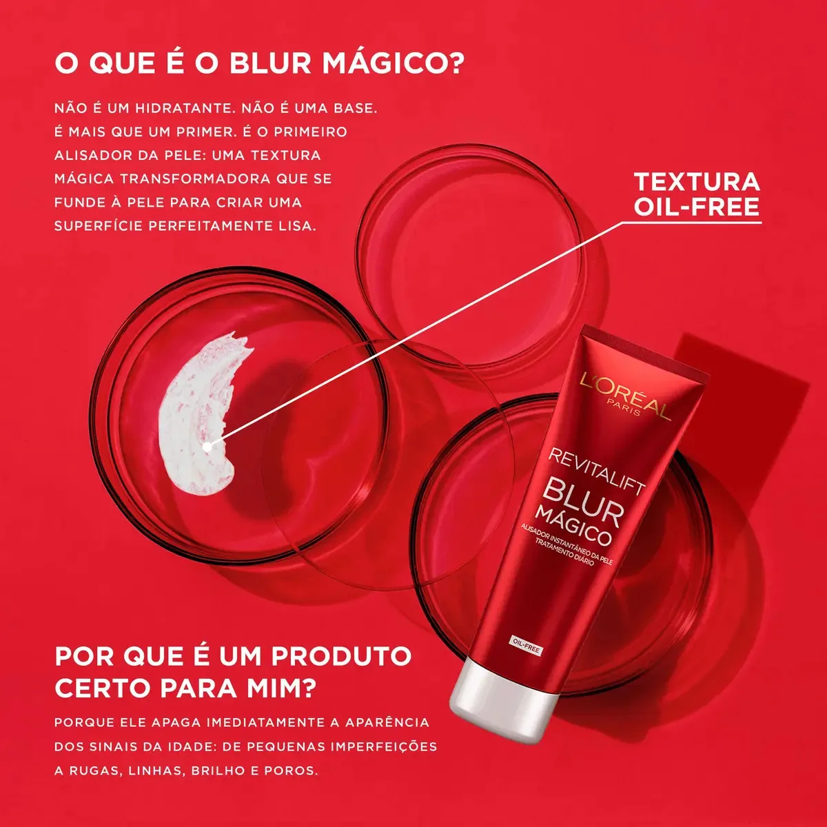Primer Facial Efeito Blur Matte, Revitalift Blur Mágico L'Oréal Paris, 27g