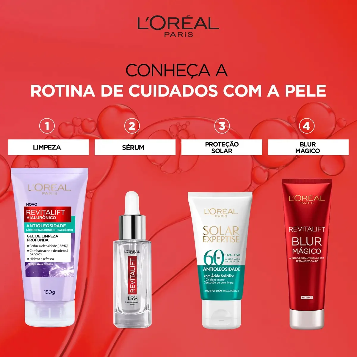 Primer Facial Efeito Blur Matte, Revitalift Blur Mágico L'Oréal Paris, 27g